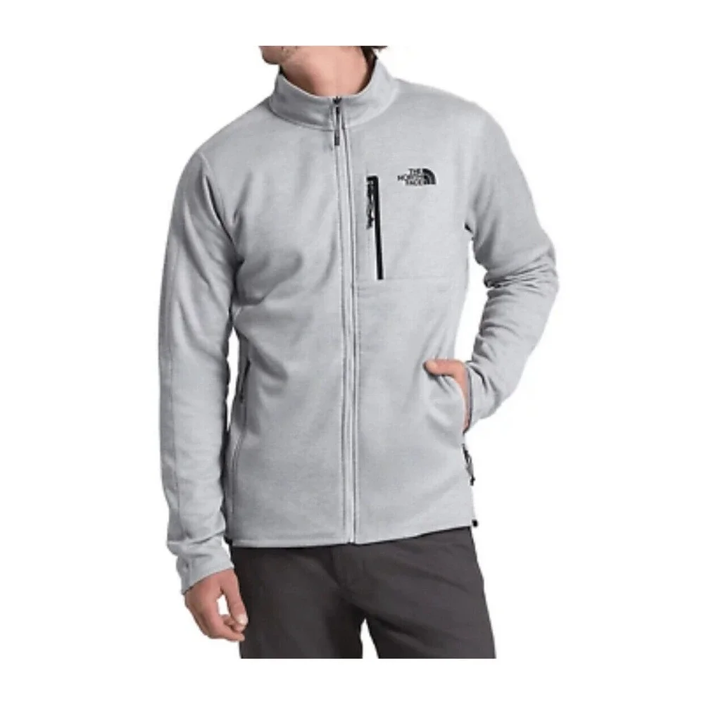 Gray Mens The North Face Skyline Fleece Full Zip Jacket Coat Size L Large‎